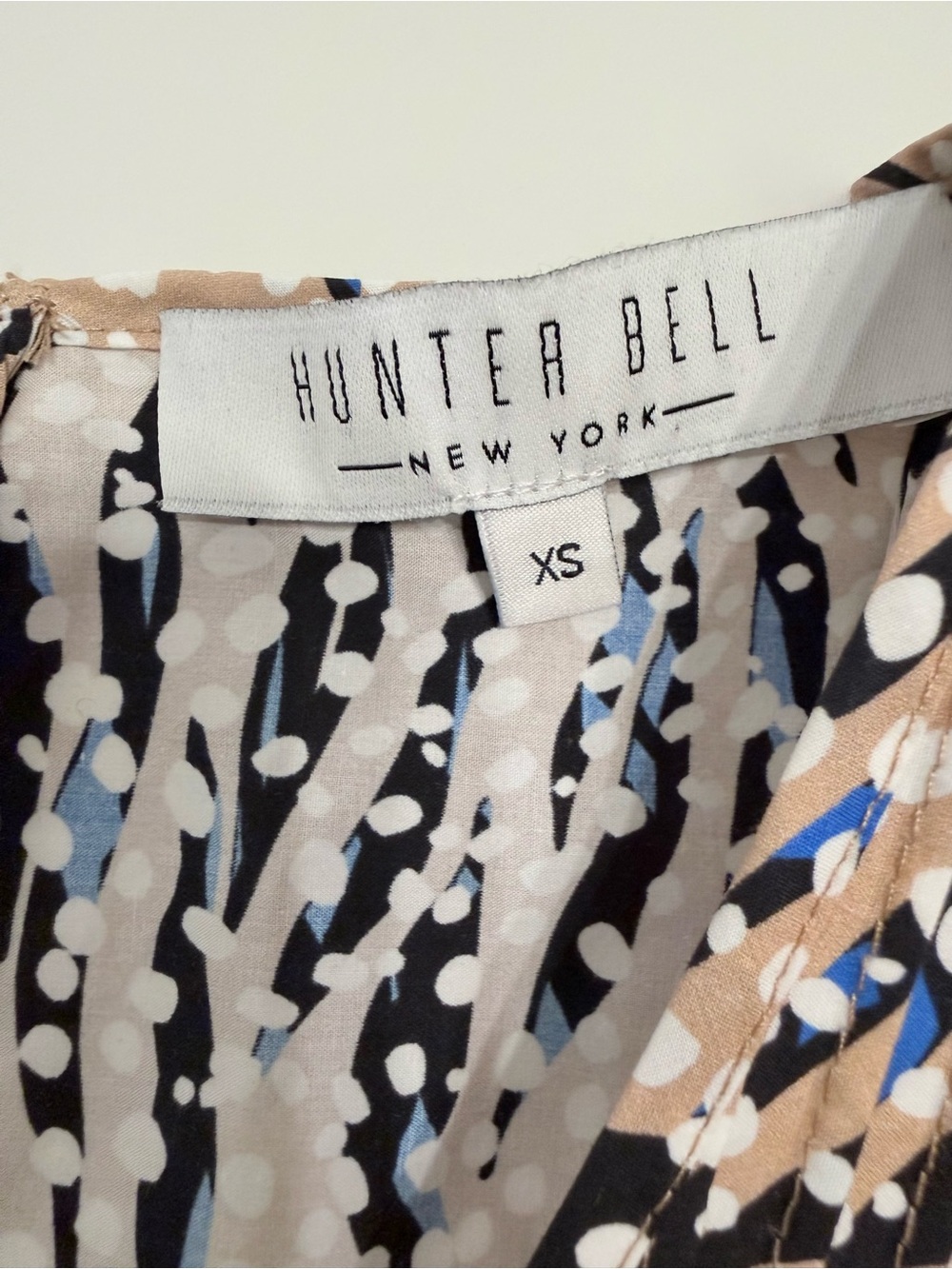 Hunter Bell Virginia Dress Snowy Animal Print XS EUC - Picture 8 of 11